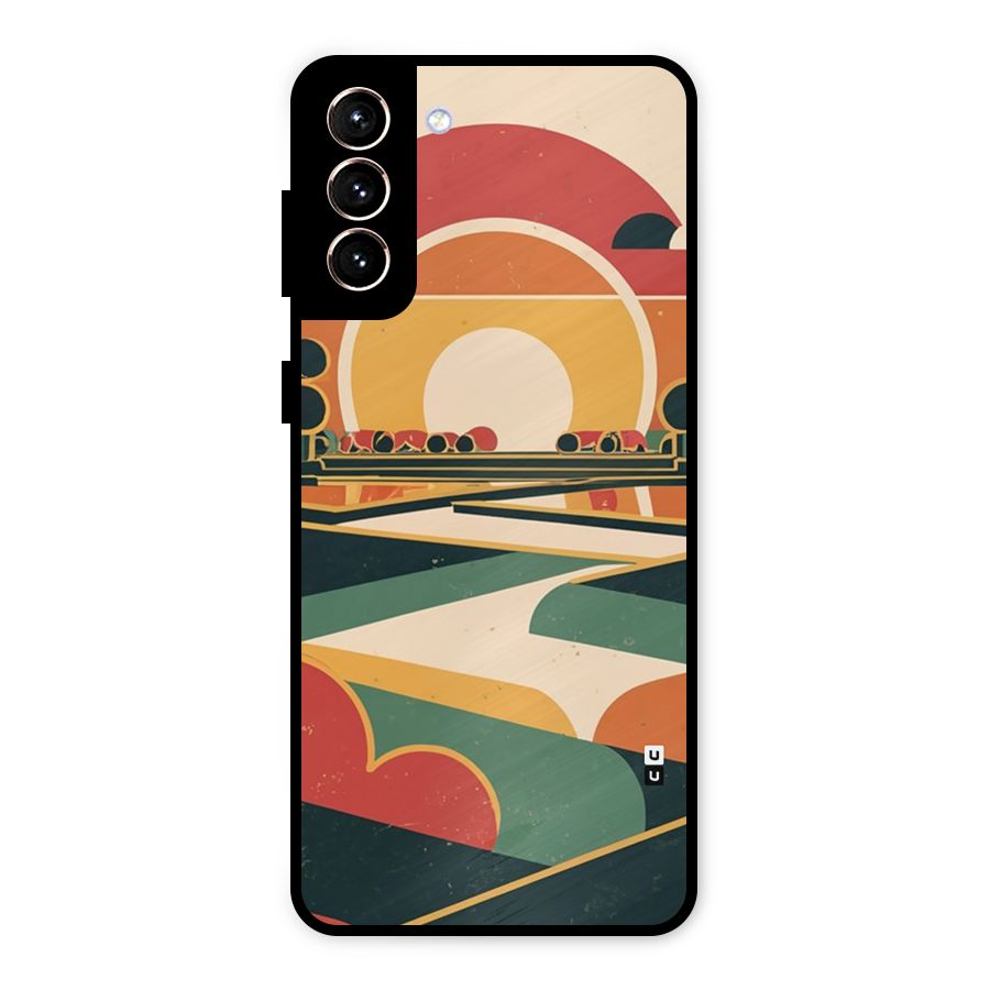 Awesome Geomatric Art Metal Back Case for Galaxy S21 Plus