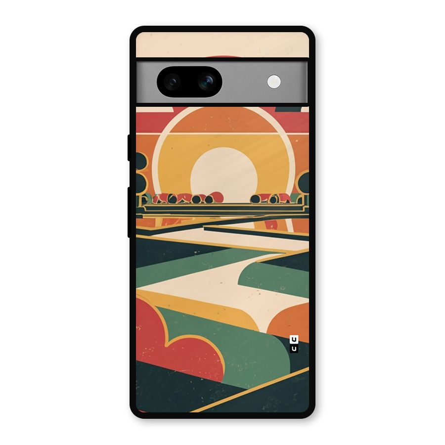 Awesome Geomatric Art Metal Back Case for Google Pixel 7a