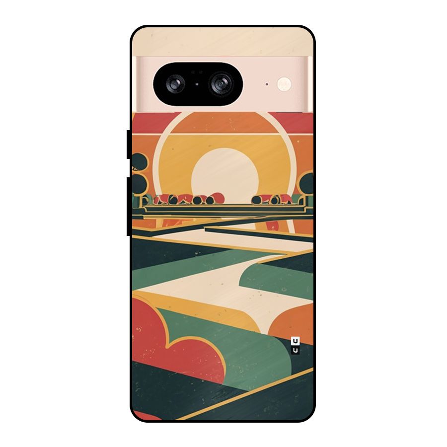 Awesome Geomatric Art Metal Back Case for Google Pixel 8