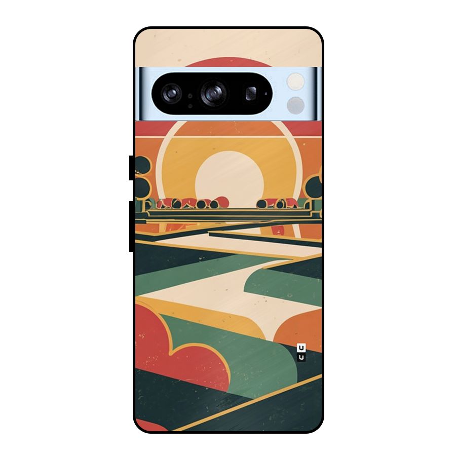Awesome Geomatric Art Metal Back Case for Google Pixel 8 Pro