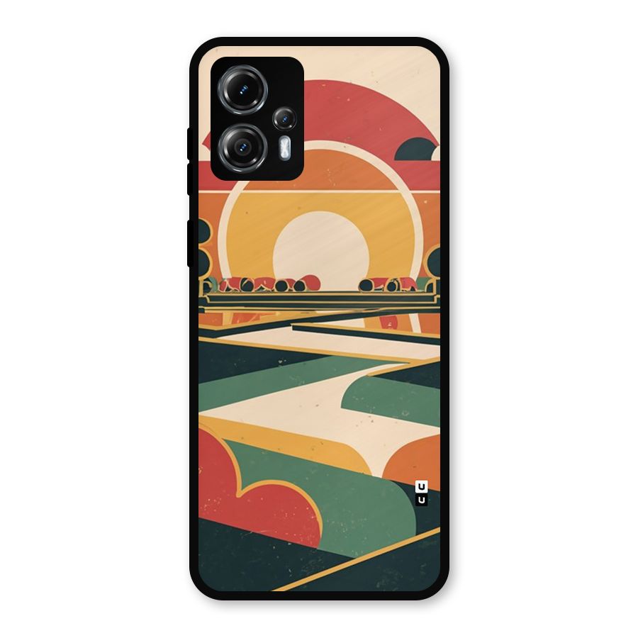 Awesome Geomatric Art Metal Back Case for Moto G13
