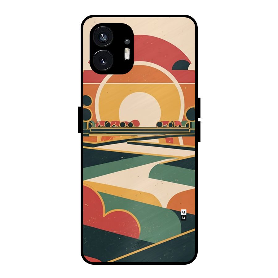 Awesome Geomatric Art Metal Back Case for Nothing Phone 2