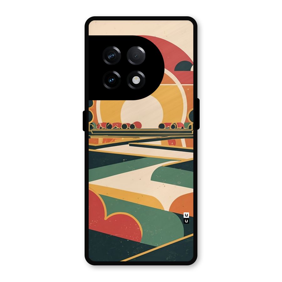 Awesome Geomatric Art Metal Back Case for OnePlus 11R