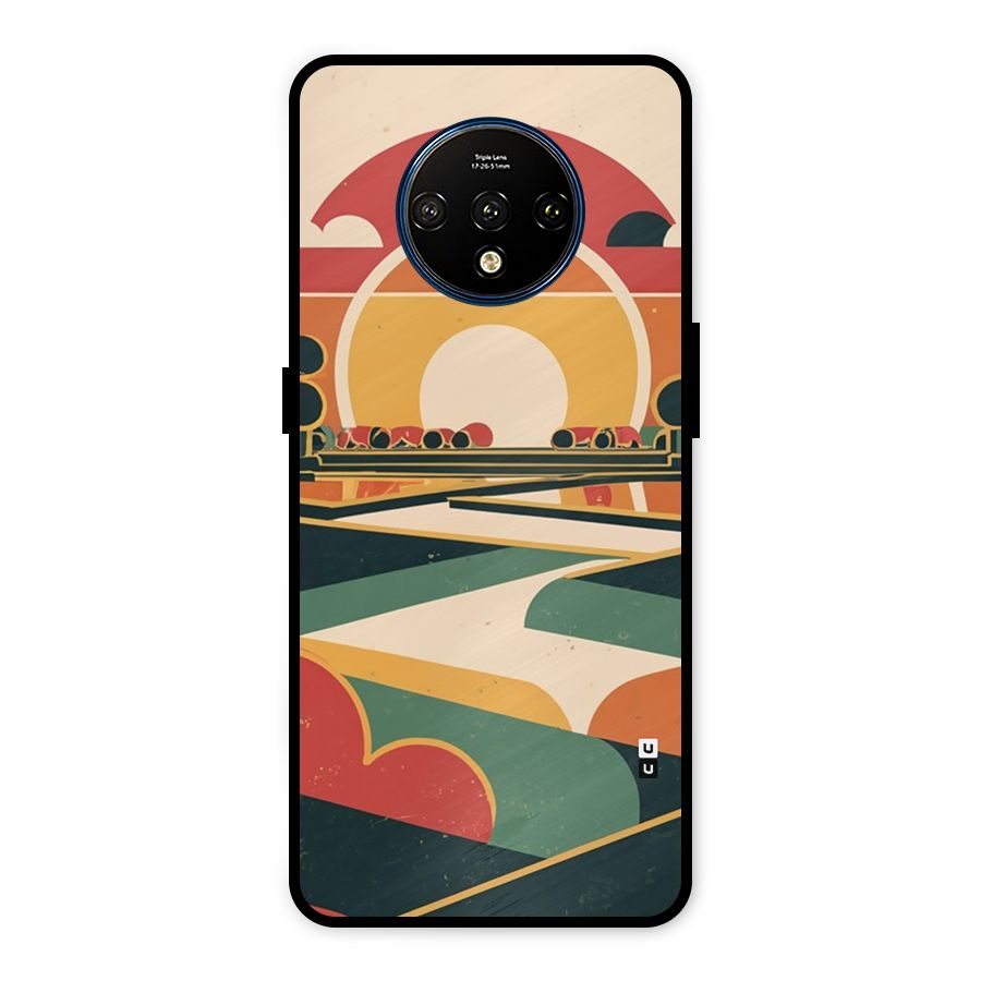 Awesome Geomatric Art Metal Back Case for OnePlus 7T