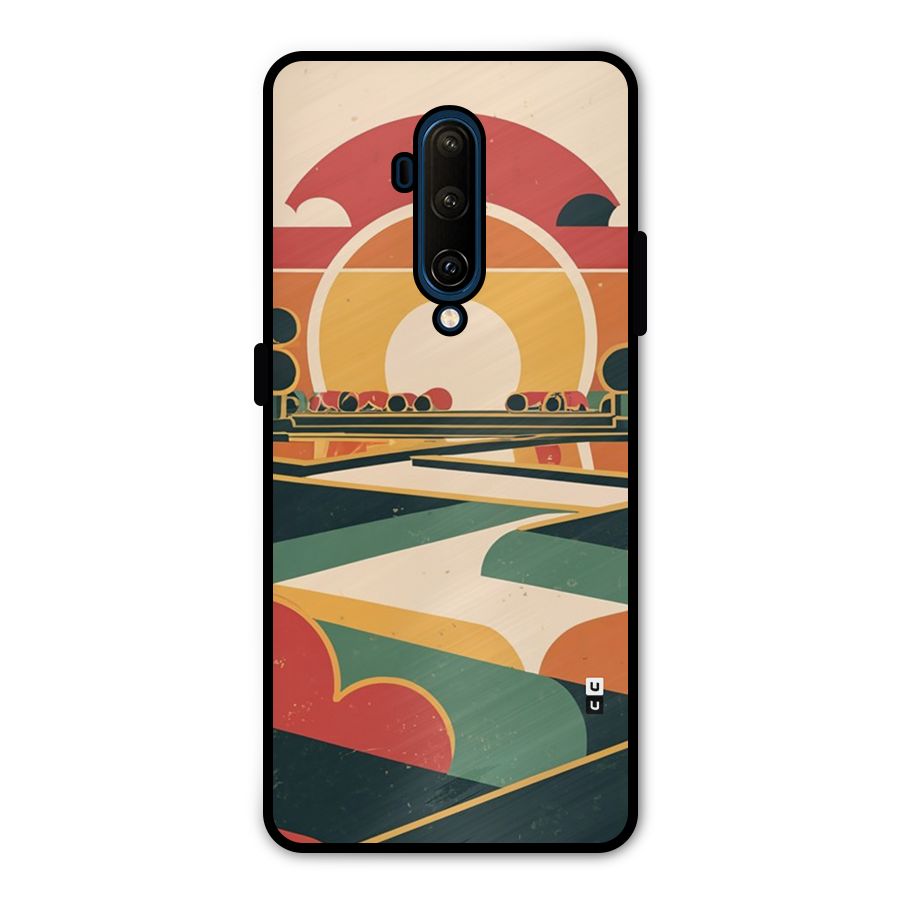 Awesome Geomatric Art Metal Back Case for OnePlus 7T Pro
