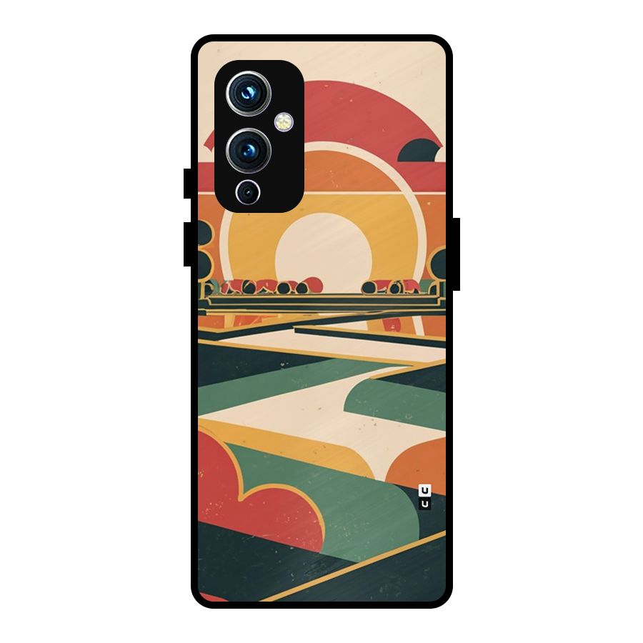 Awesome Geomatric Art Metal Back Case for OnePlus 9