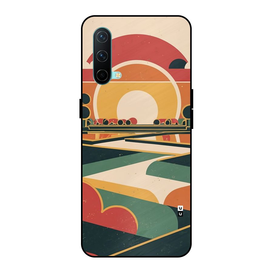 Awesome Geomatric Art Metal Back Case for OnePlus Nord CE 5G