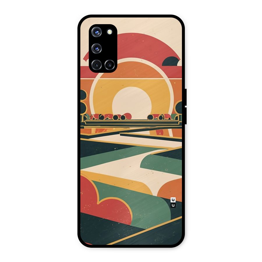 Awesome Geomatric Art Metal Back Case for Oppo A52