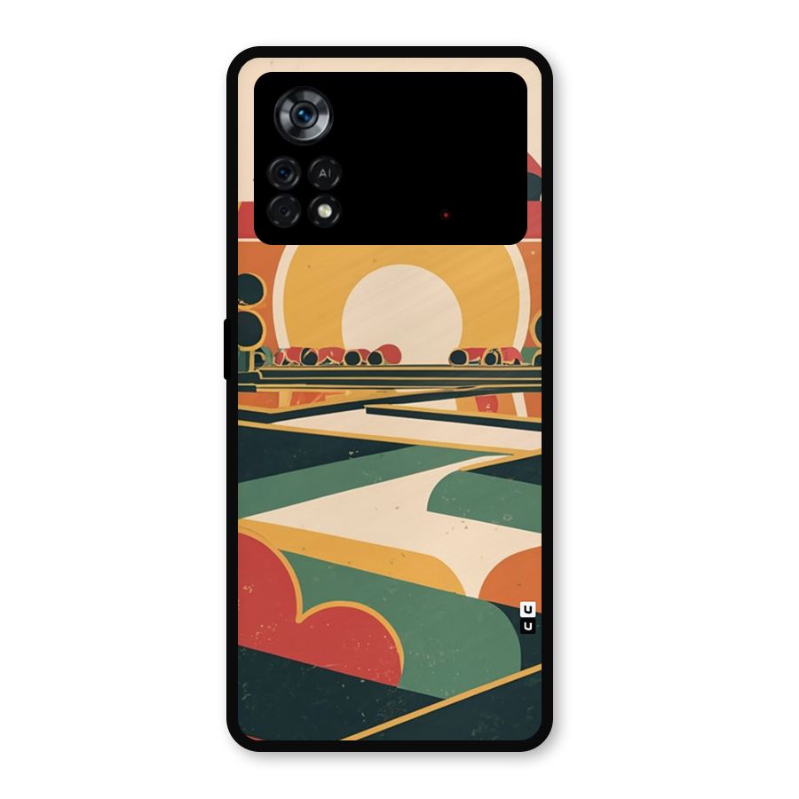 Awesome Geomatric Art Metal Back Case for Poco X4 Pro 5G