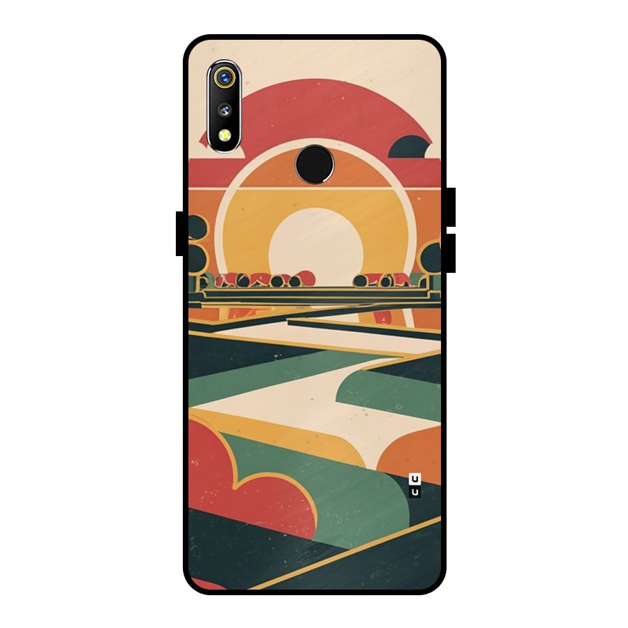 Awesome Geomatric Art Metal Back Case for Realme 3i