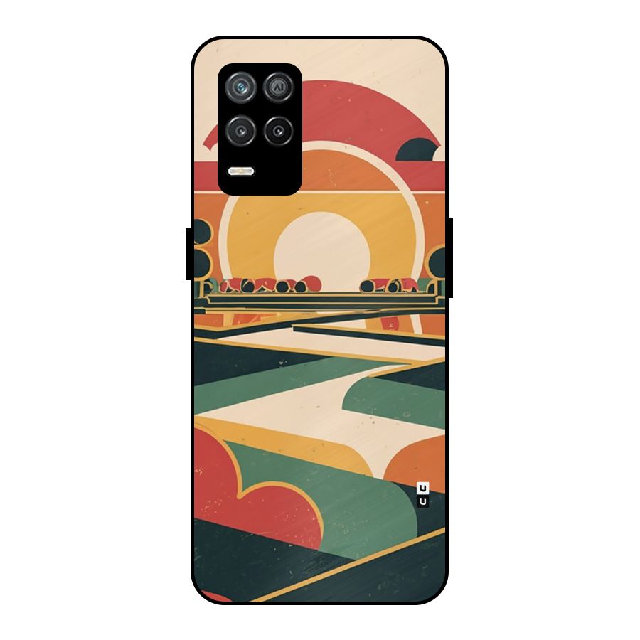 Awesome Geomatric Art Metal Back Case for Realme 8 5G