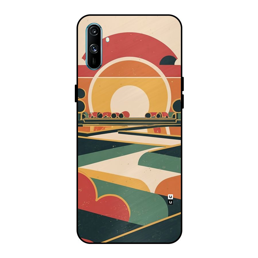 Awesome Geomatric Art Metal Back Case for Realme C3