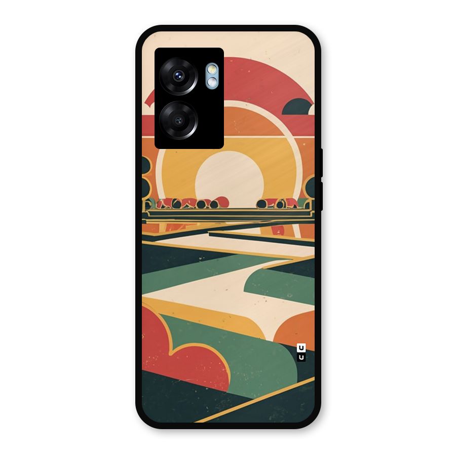 Awesome Geomatric Art Metal Back Case for Realme Narzo 50 5G