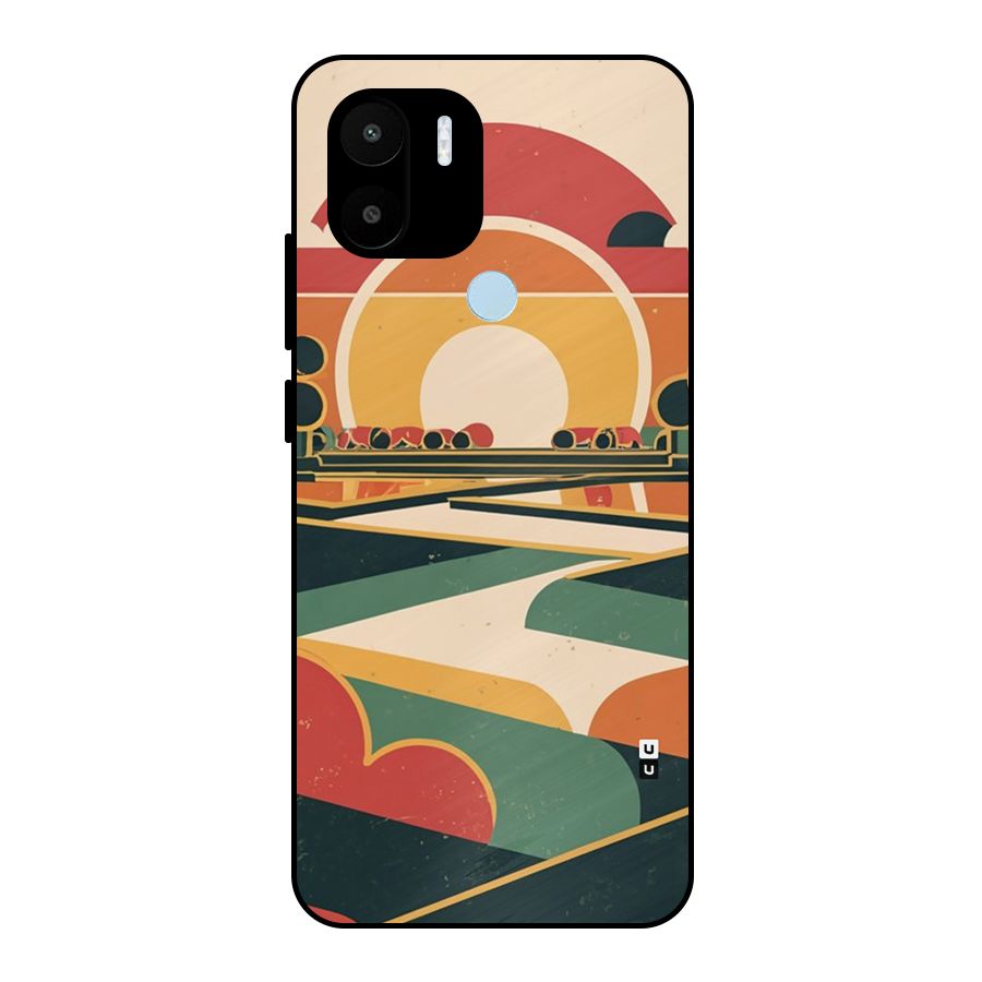 Awesome Geomatric Art Metal Back Case for Redmi A2 Plus