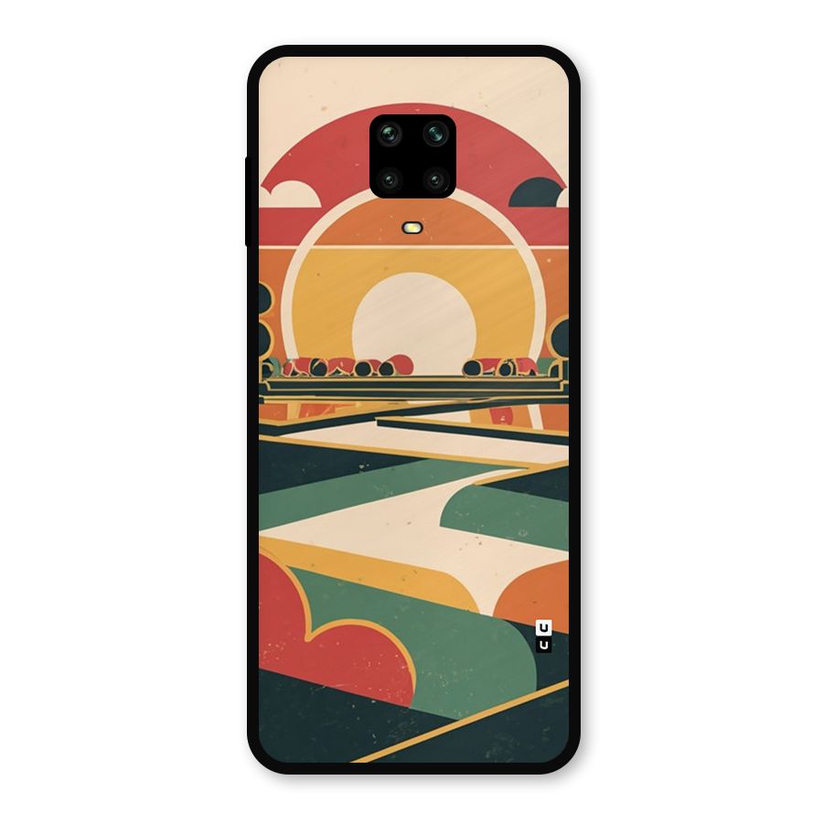 Awesome Geomatric Art Metal Back Case for Redmi Note 9 Pro