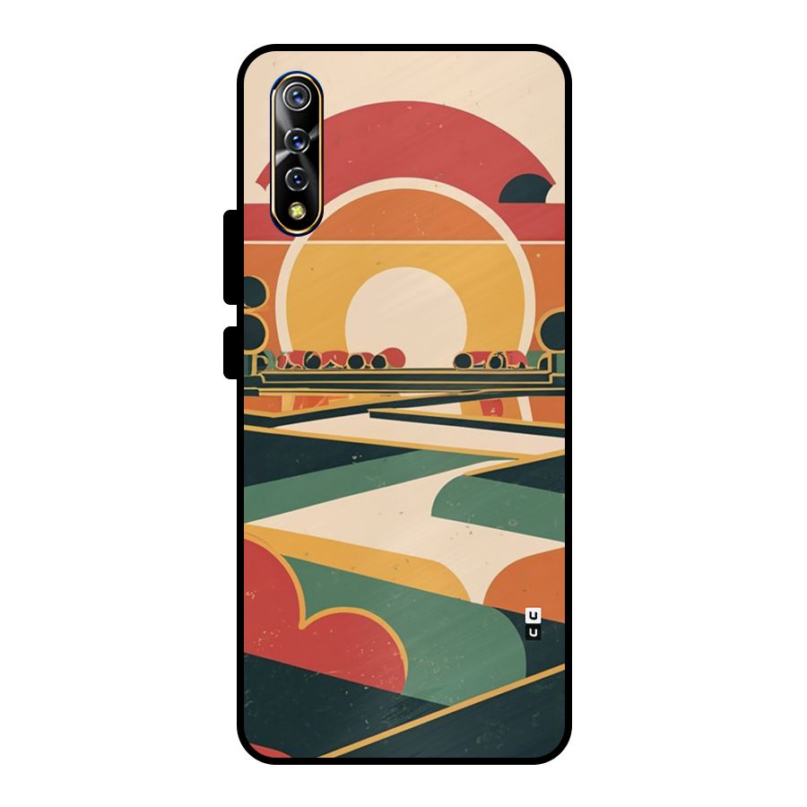 Awesome Geomatric Art Metal Back Case for Vivo S1