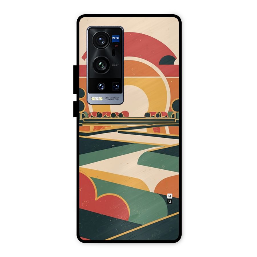 Awesome Geomatric Art Metal Back Case for Vivo X60 Pro Plus