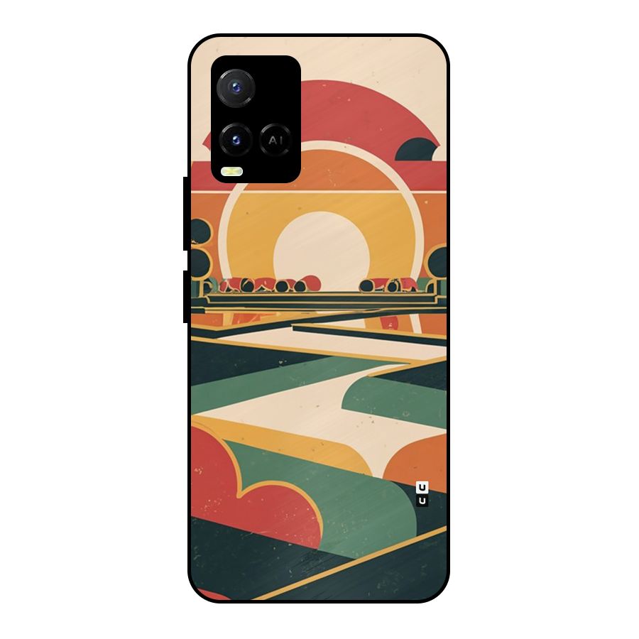 Awesome Geomatric Art Metal Back Case for Vivo Y21