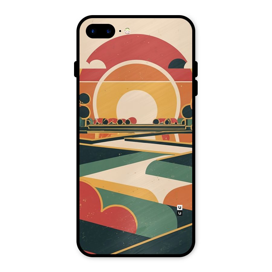 Awesome Geomatric Art Metal Back Case for iPhone 8 Plus