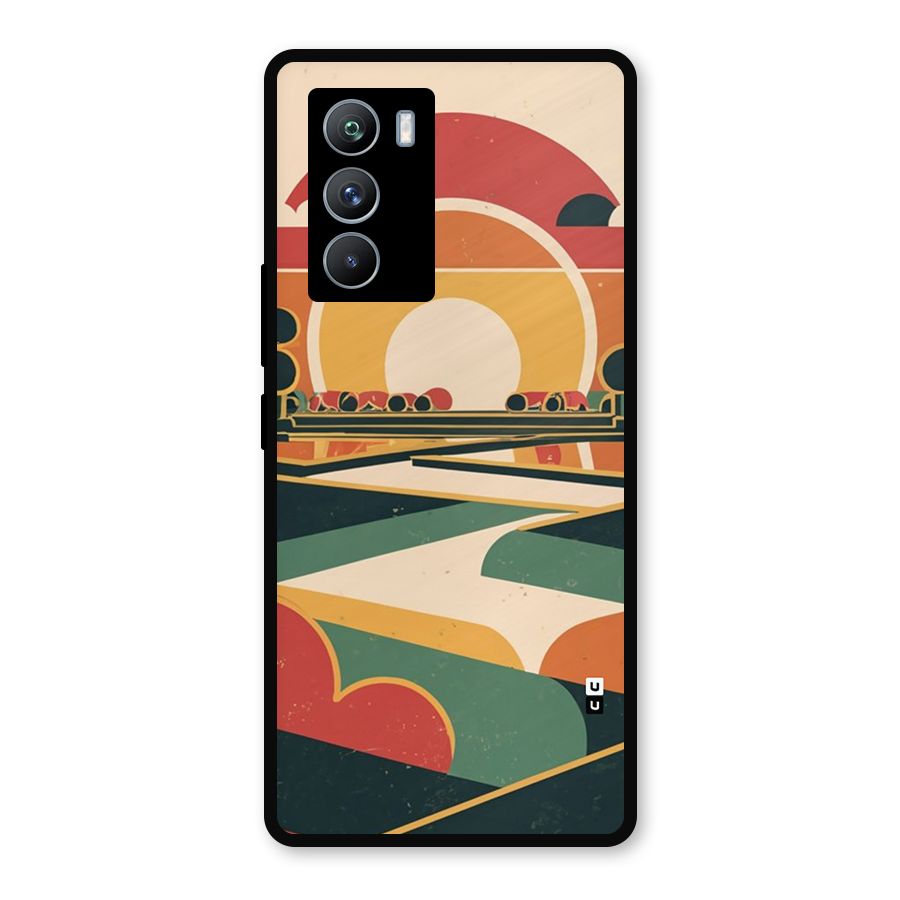 Awesome Geomatric Art Metal Back Case for iQOO 9 SE