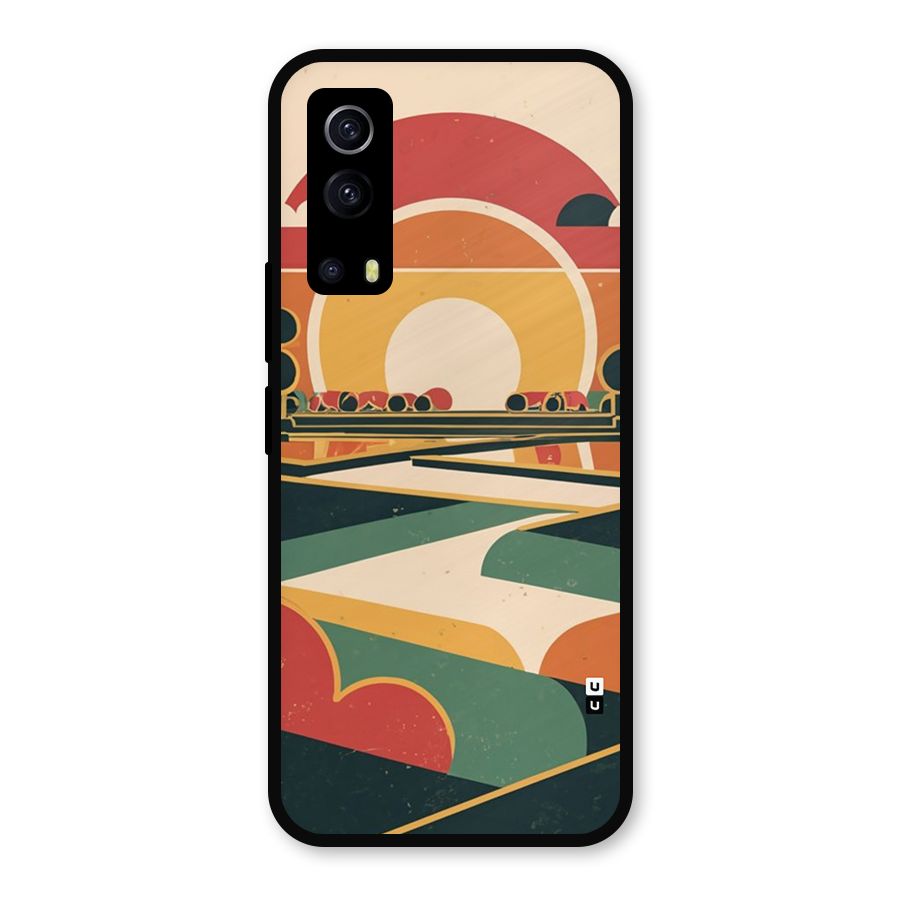 Awesome Geomatric Art Metal Back Case for iQOO Z3