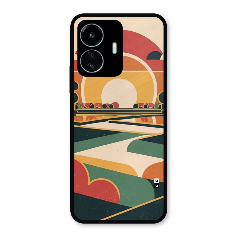 Awesome Geomatric Art Metal Back Case for vivo iQOO Z6 Lite 5G