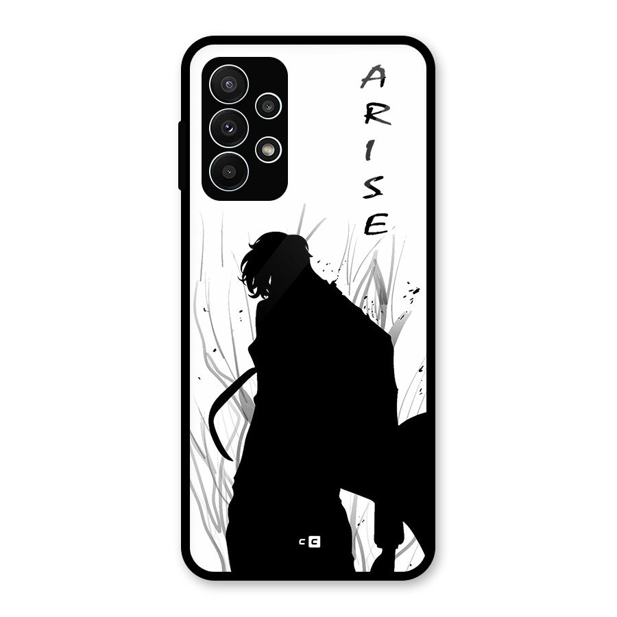 Awesome Jinwoo Arise Glass Back Case for Galaxy A23