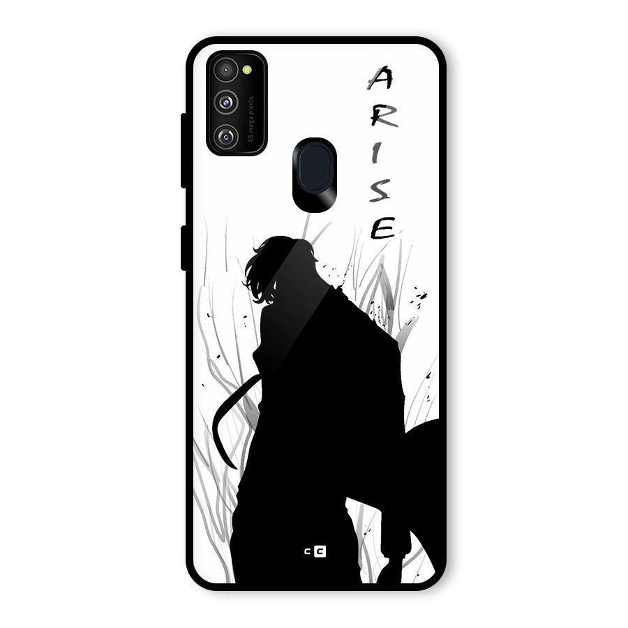 Awesome Jinwoo Arise Glass Back Case for Galaxy M30s