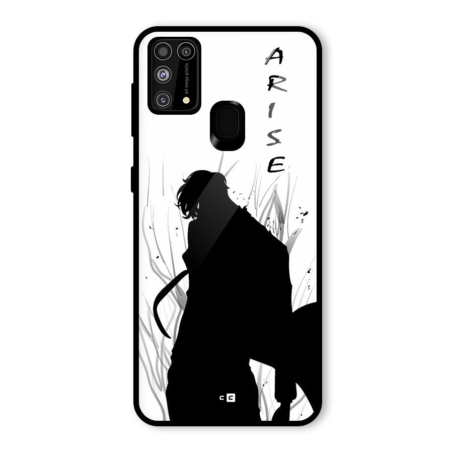 Awesome Jinwoo Arise Glass Back Case for Galaxy M31