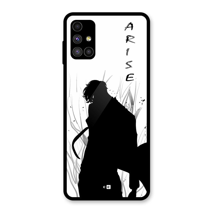 Awesome Jinwoo Arise Glass Back Case for Galaxy M51