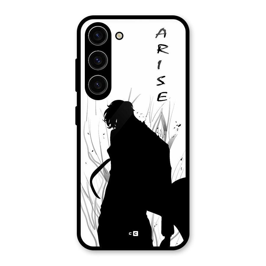 Awesome Jinwoo Arise Glass Back Case for Galaxy S23