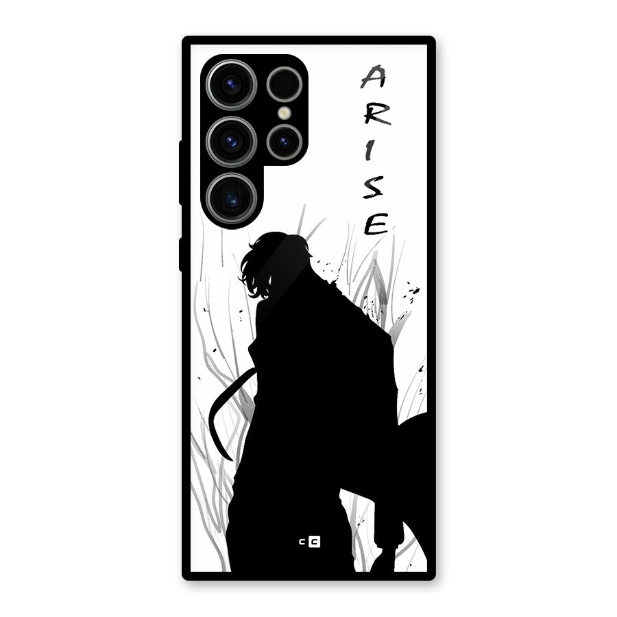 Awesome Jinwoo Arise Glass Back Case for Galaxy S23 Ultra