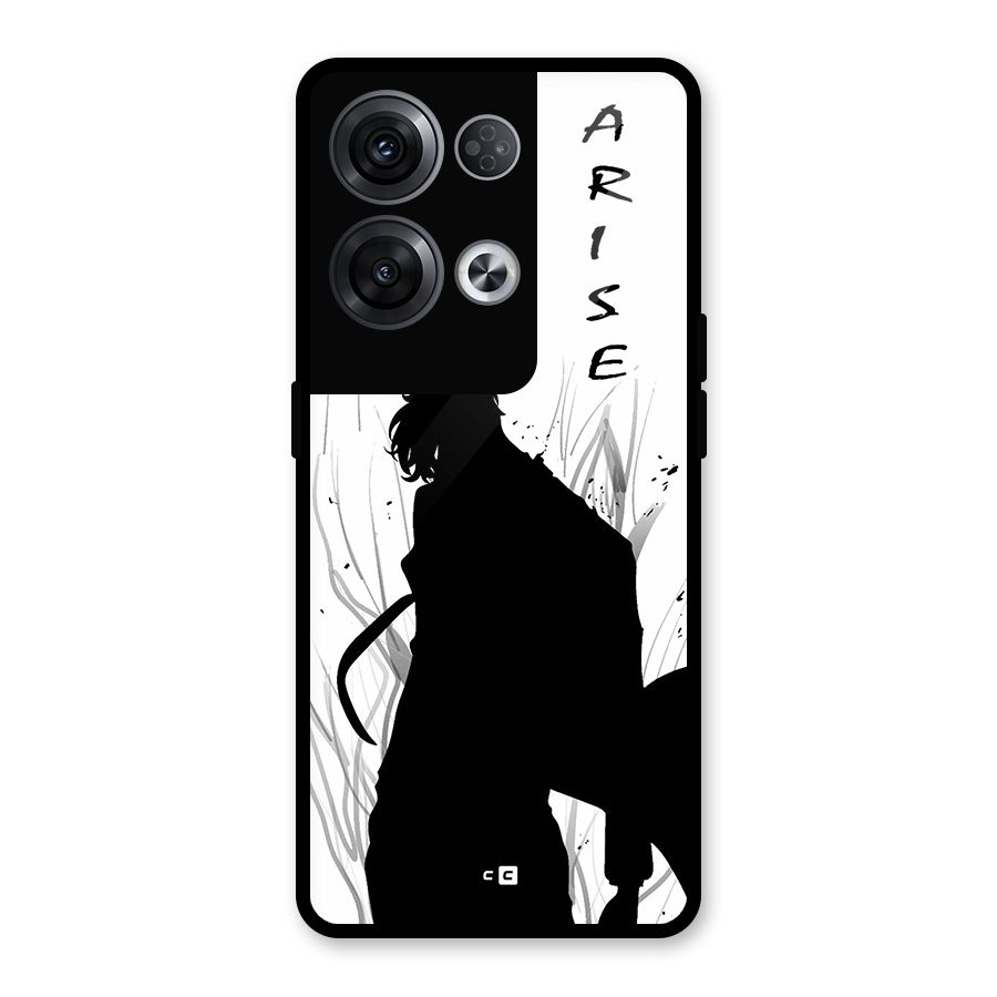 Awesome Jinwoo Arise Glass Back Case for Oppo Reno8 Pro 5G