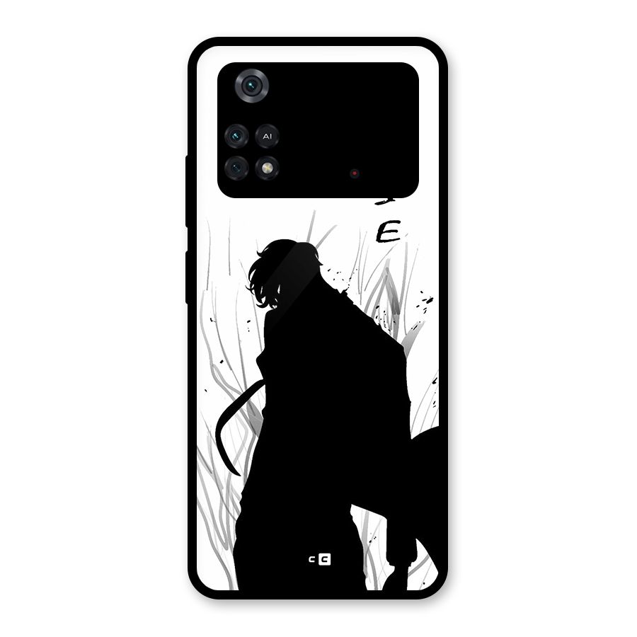 Awesome Jinwoo Arise Glass Back Case for Poco M4 Pro 4G