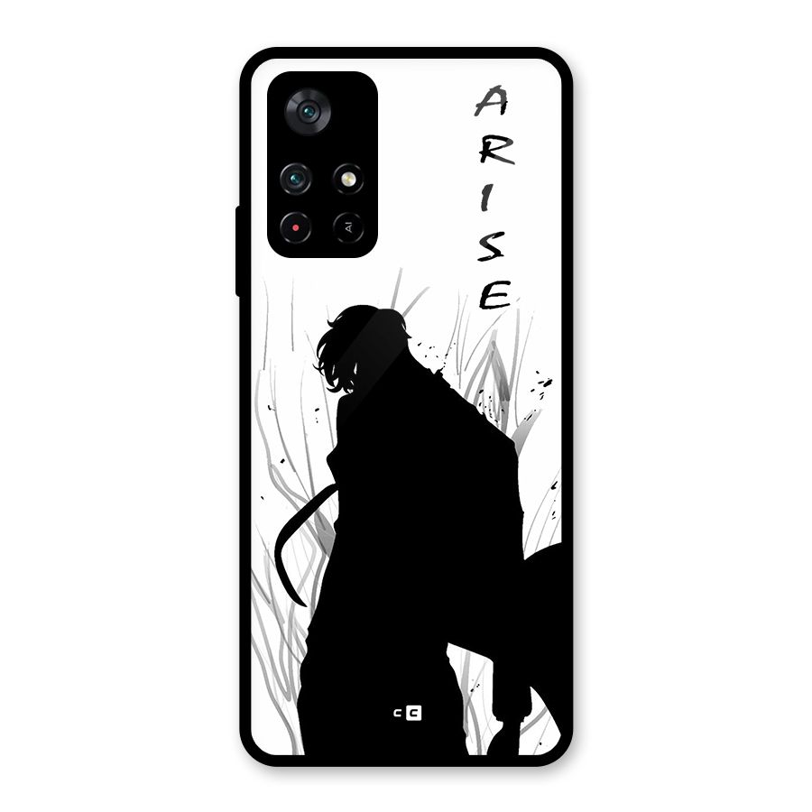 Awesome Jinwoo Arise Glass Back Case for Poco M4 Pro 5G