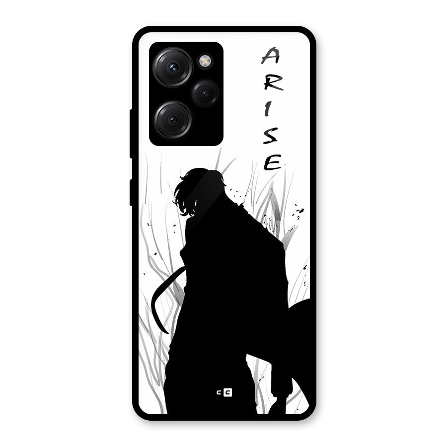 Awesome Jinwoo Arise Glass Back Case for Poco X5 Pro