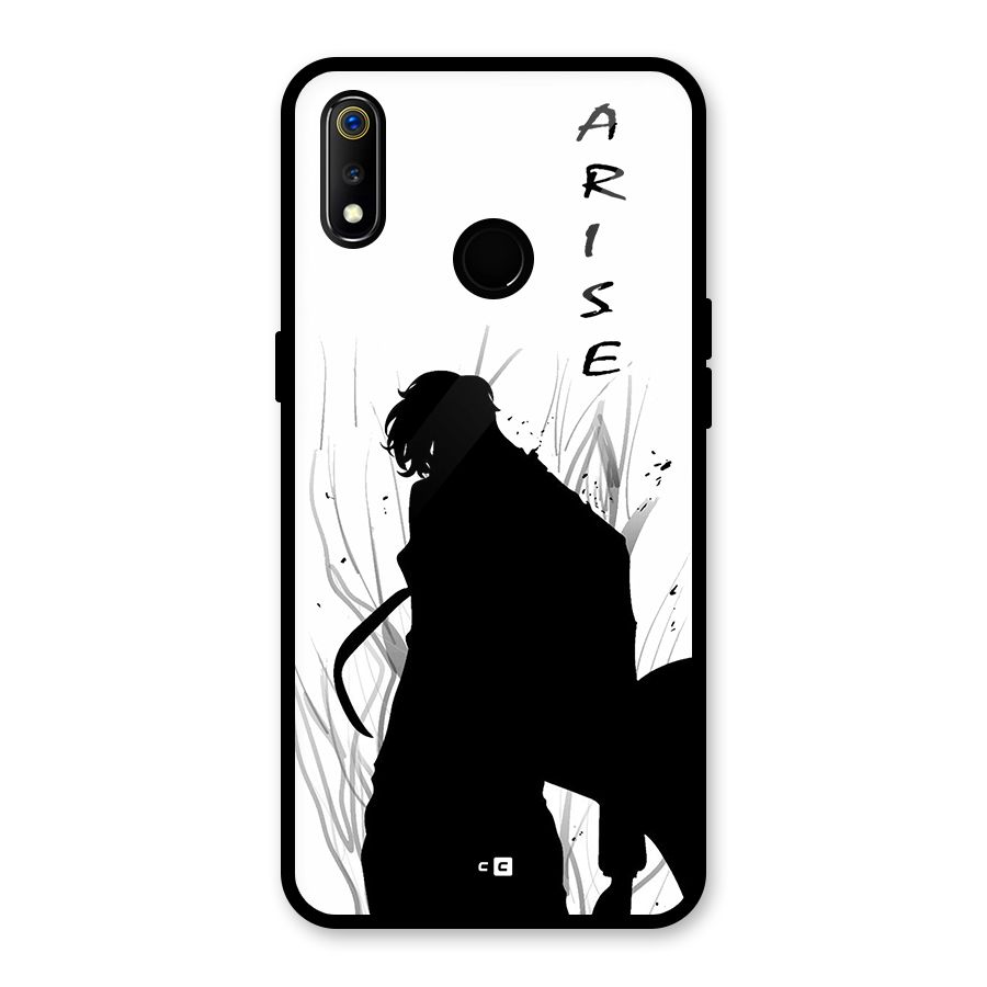 Awesome Jinwoo Arise Glass Back Case for Realme 3i