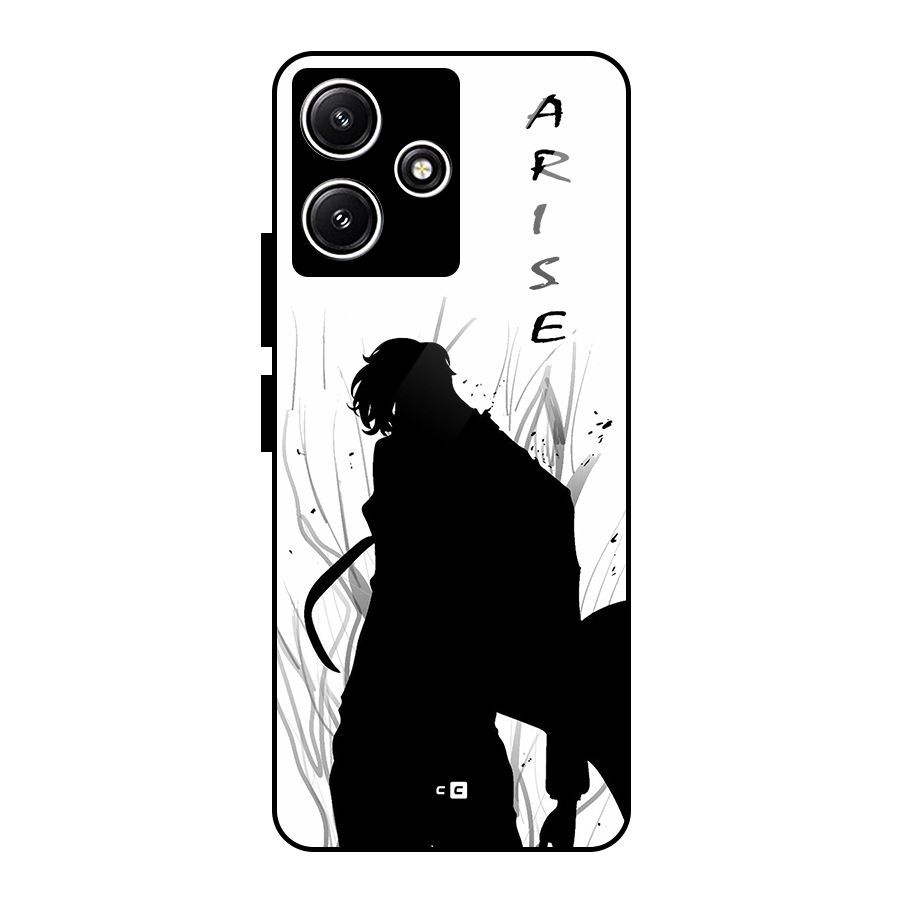 Awesome Jinwoo Arise Glass Back Case for Redmi 12 5G