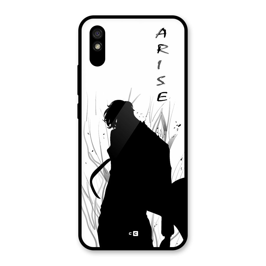 Awesome Jinwoo Arise Glass Back Case for Redmi 9A