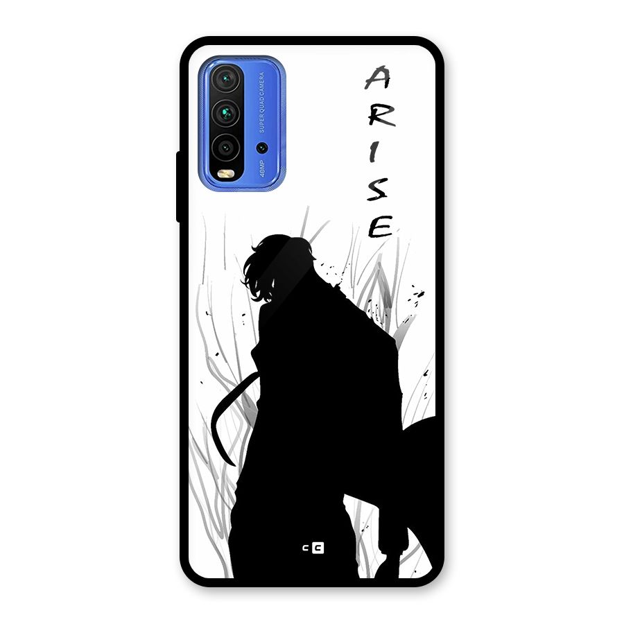 Awesome Jinwoo Arise Glass Back Case for Redmi 9 Power