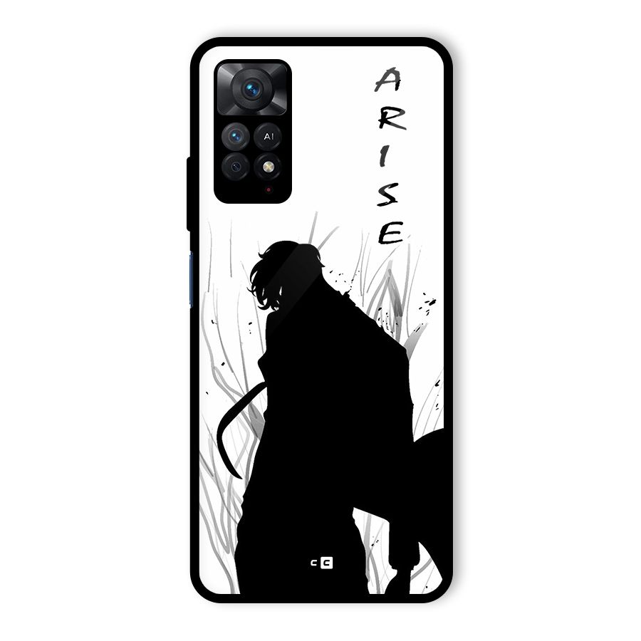 Awesome Jinwoo Arise Glass Back Case for Redmi Note 11 Pro