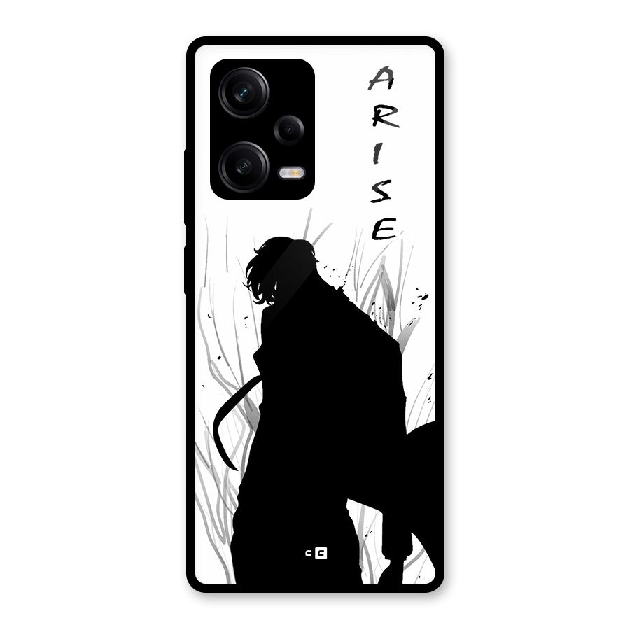 Awesome Jinwoo Arise Glass Back Case for Redmi Note 12 Pro
