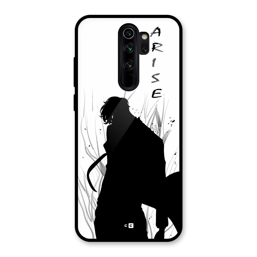 Awesome Jinwoo Arise Glass Back Case for Redmi Note 8 Pro