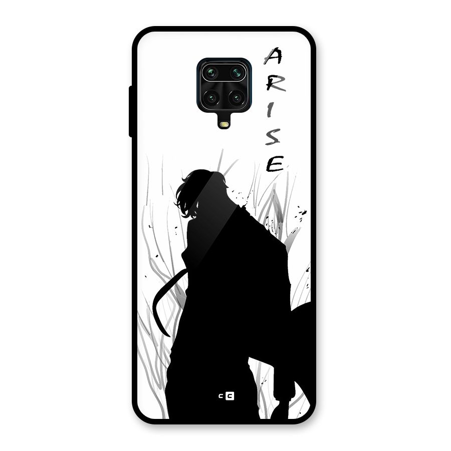 Awesome Jinwoo Arise Glass Back Case for Redmi Note 9 Pro