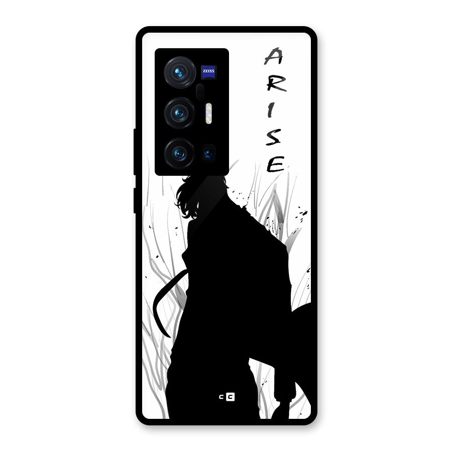 Awesome Jinwoo Arise Glass Back Case for Vivo X70 Pro Plus