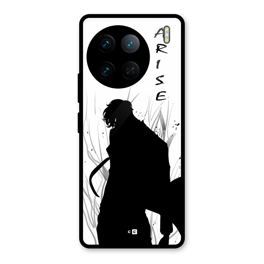 Awesome Jinwoo Arise Glass Back Case for Vivo X90 Pro