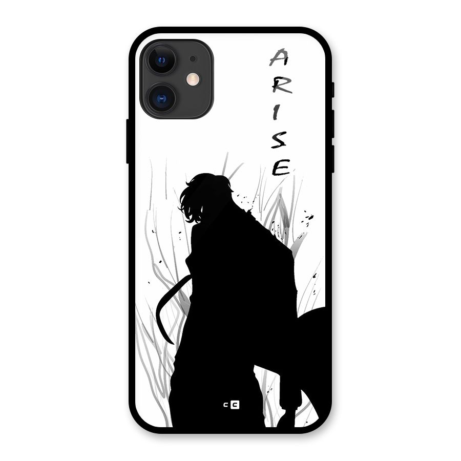 Awesome Jinwoo Arise Glass Back Case for iPhone 11