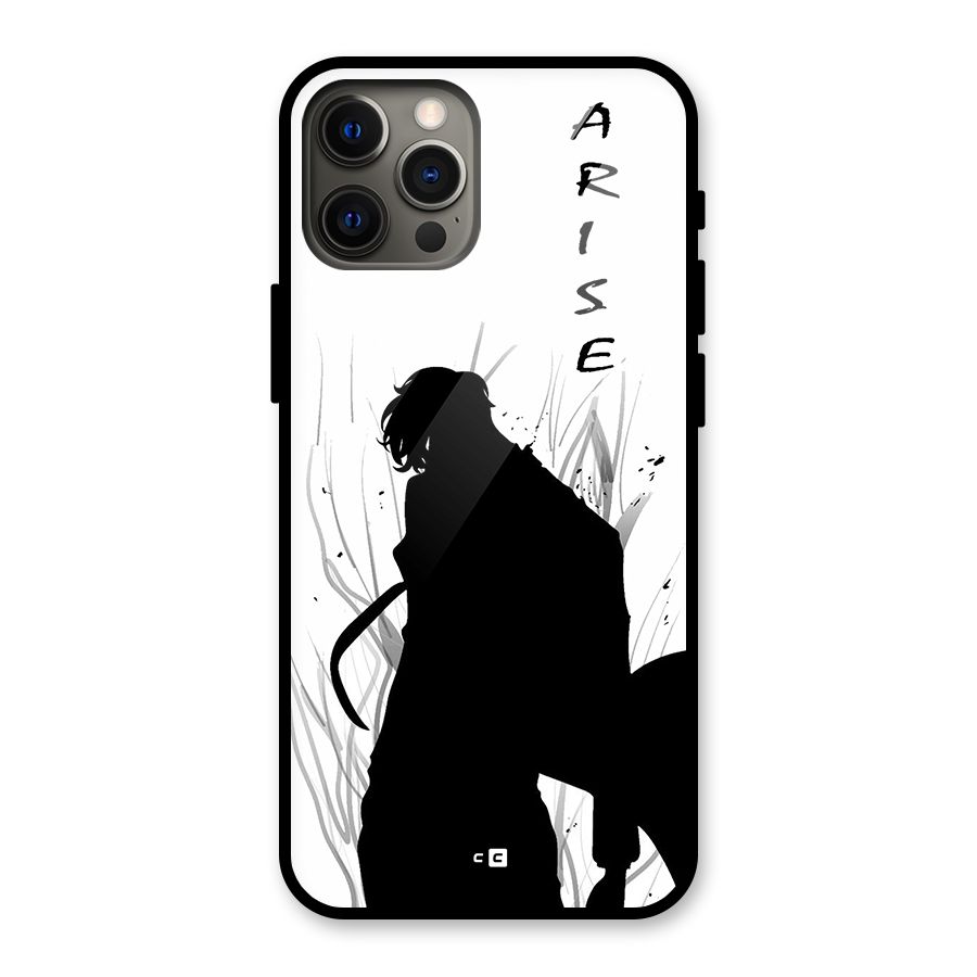 Awesome Jinwoo Arise Glass Back Case for iPhone 12 Pro Max