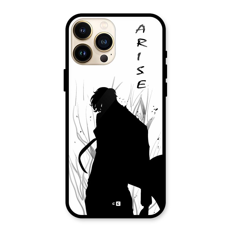 Awesome Jinwoo Arise Glass Back Case for iPhone 13 Pro Max