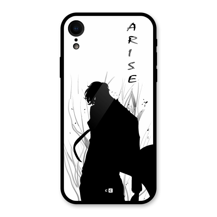 Awesome Jinwoo Arise Glass Back Case for iPhone XR